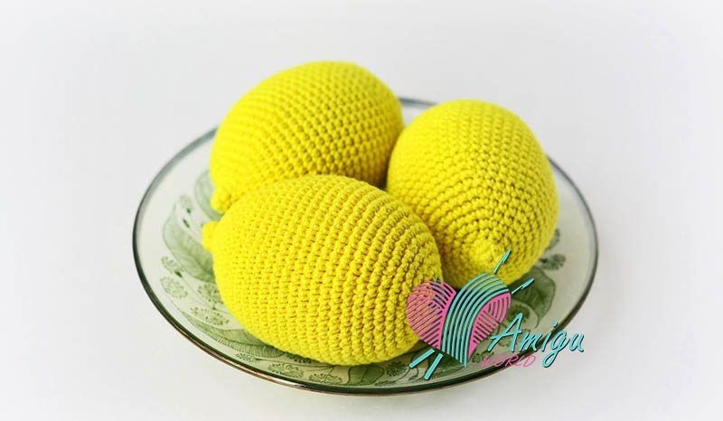 Lemon amigurumi crochet pattern