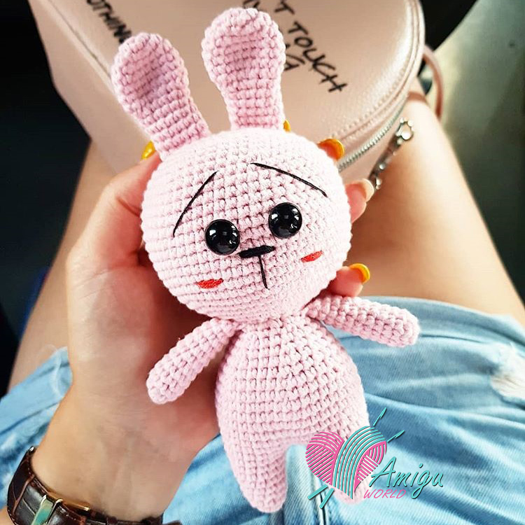 pink bunny crochet