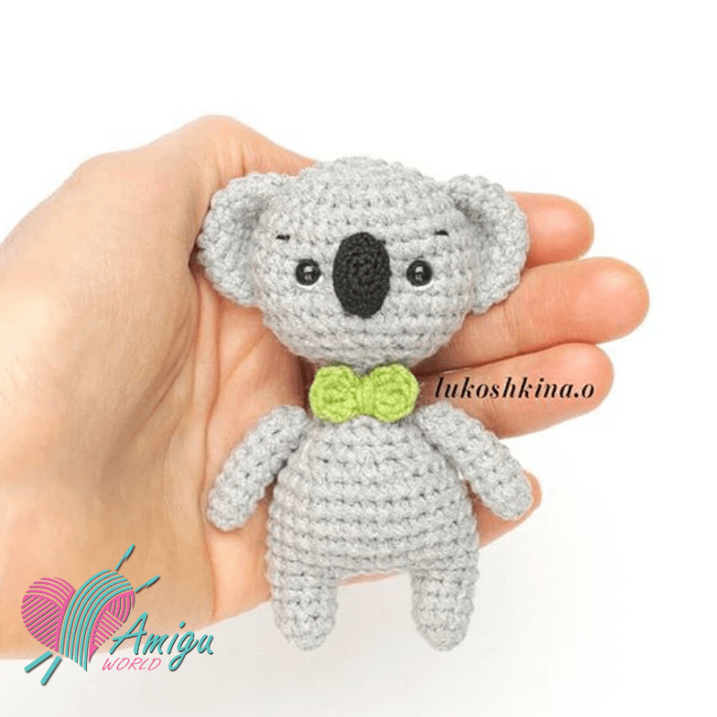 Hướng dẫn cách móc gấu túi Koala bằng len Amigurumi