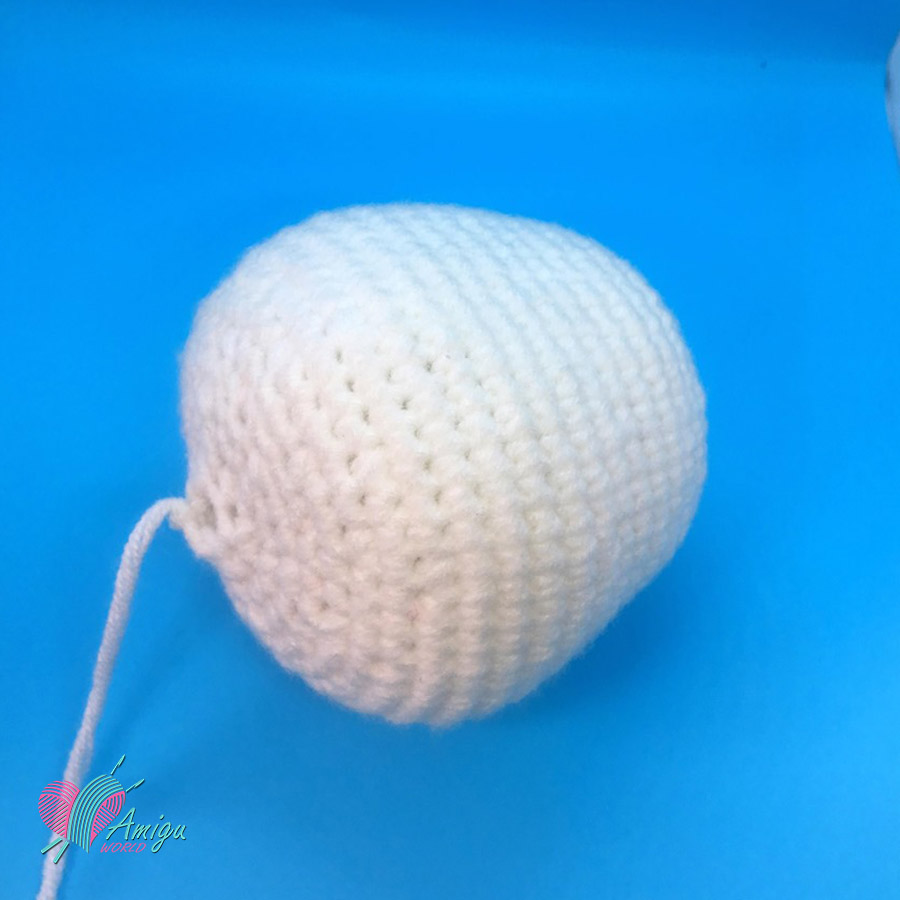 Bunny's head amigurumi