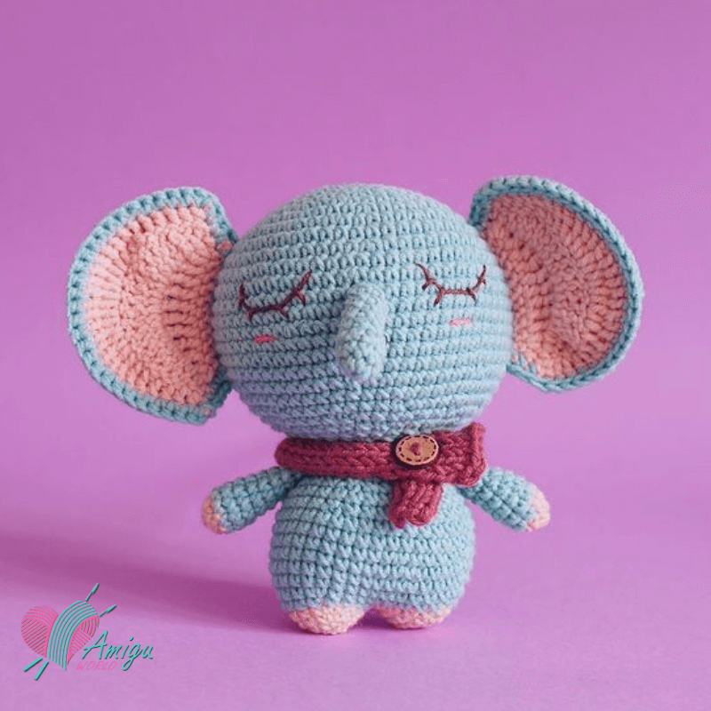 Elephant amigurumi by Len Lẻn Lèn Len