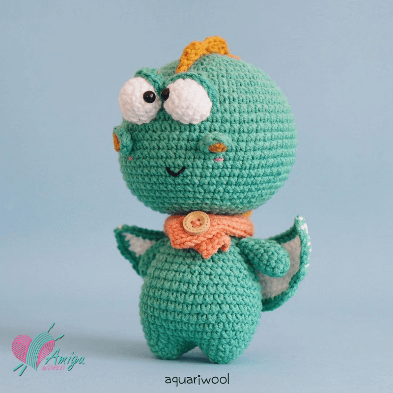 Dragon amigurumi Photo: Len Lẻn Lèn Len
