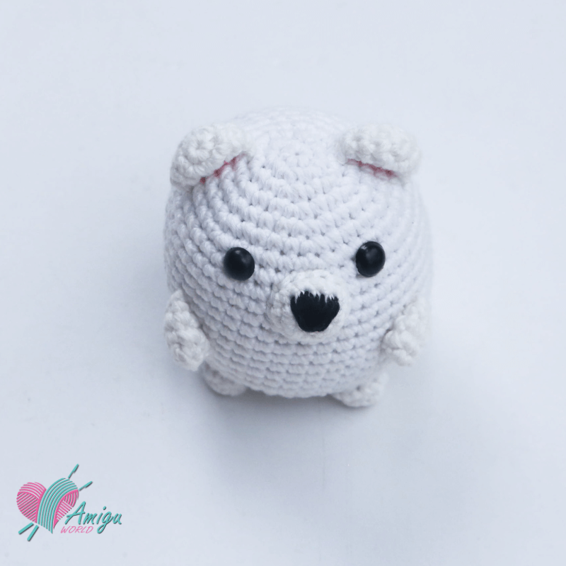 Adorable Mini Amigurumi Shirokuma Crochet Pattern for Beginners (Pattern by: AmiguWorld)