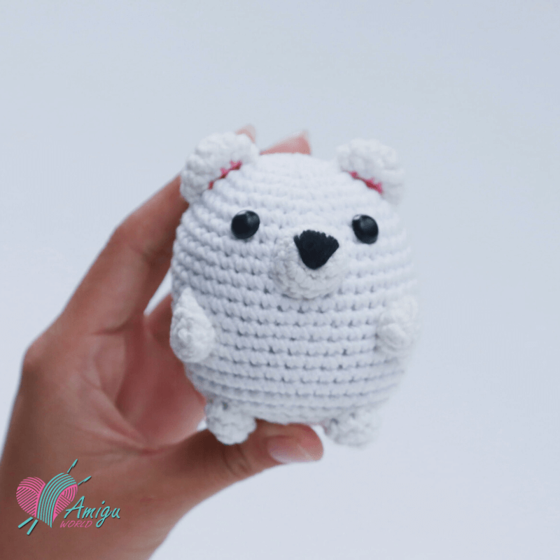 Adorable Mini Amigurumi Shirokuma Crochet Pattern for Beginners (Pattern by: AmiguWorld)