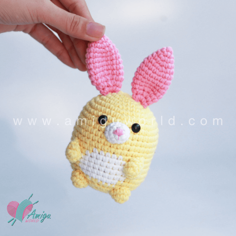 How To Crochet Rabbit Character Amigurumi - Free Pattern by AmiguWorld