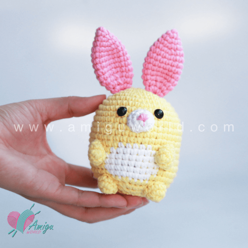 How To Crochet Rabbit Character Amigurumi - Free Pattern by AmiguWorld