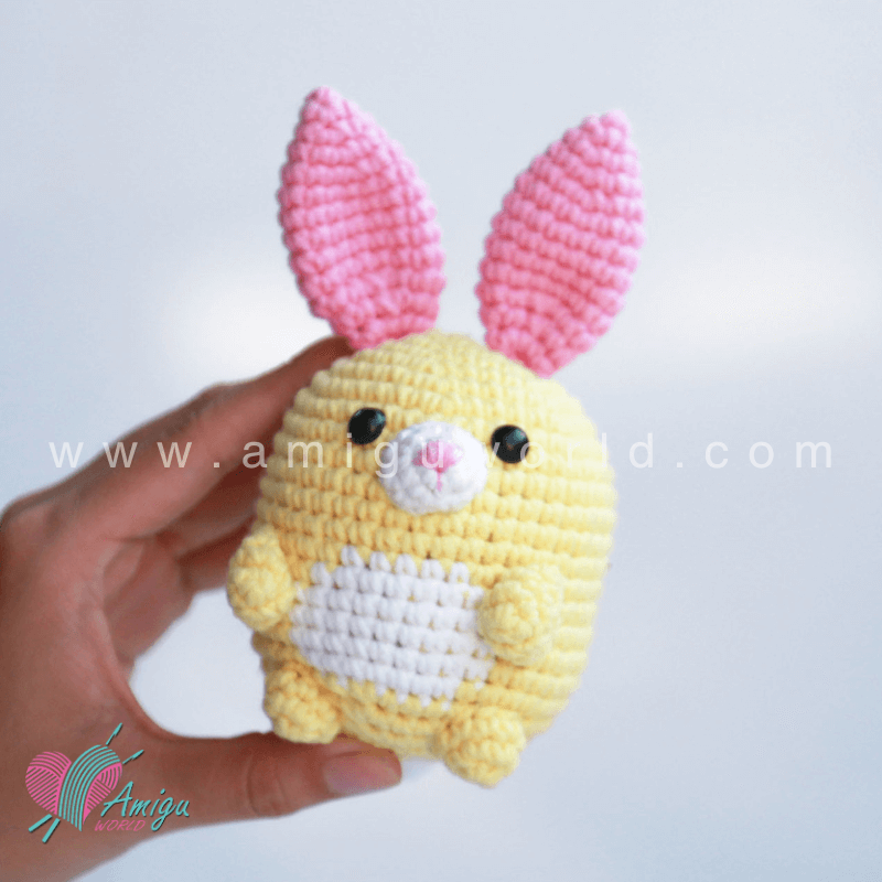 How To Crochet Rabbit Character Amigurumi - Free Pattern by AmiguWorld