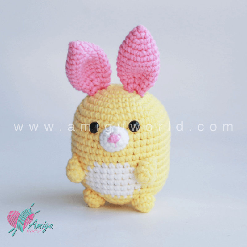 How To Crochet Rabbit Character Amigurumi - Free Pattern by AmiguWorld