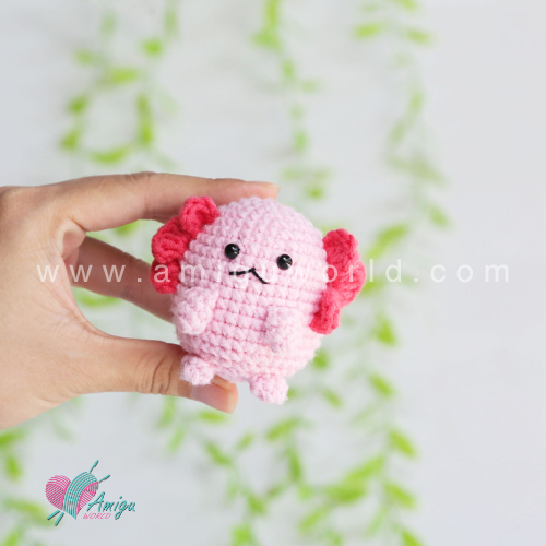 Axolotl Keychain Amigurumi – Free Crochet Pattern