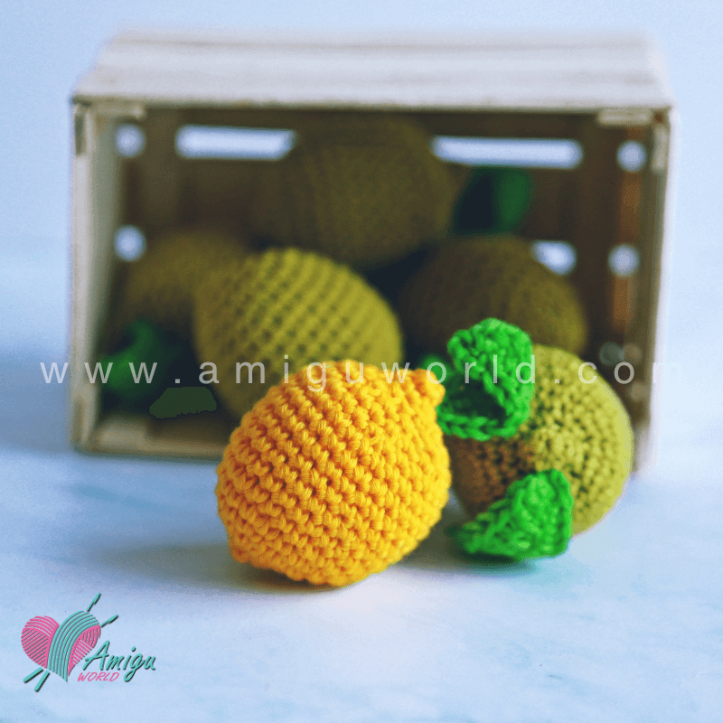 Easy lemon amigurumi crochet tutorial for beginners