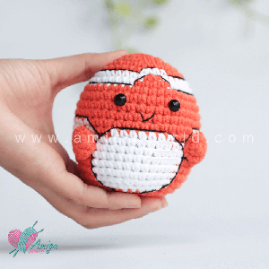 Clownfish amigurumi free crochet pattern