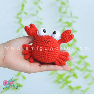 Crab amigurumi free crochet pattern