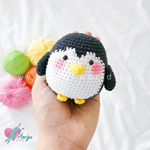 Penguin amigurumi free crochet pattern