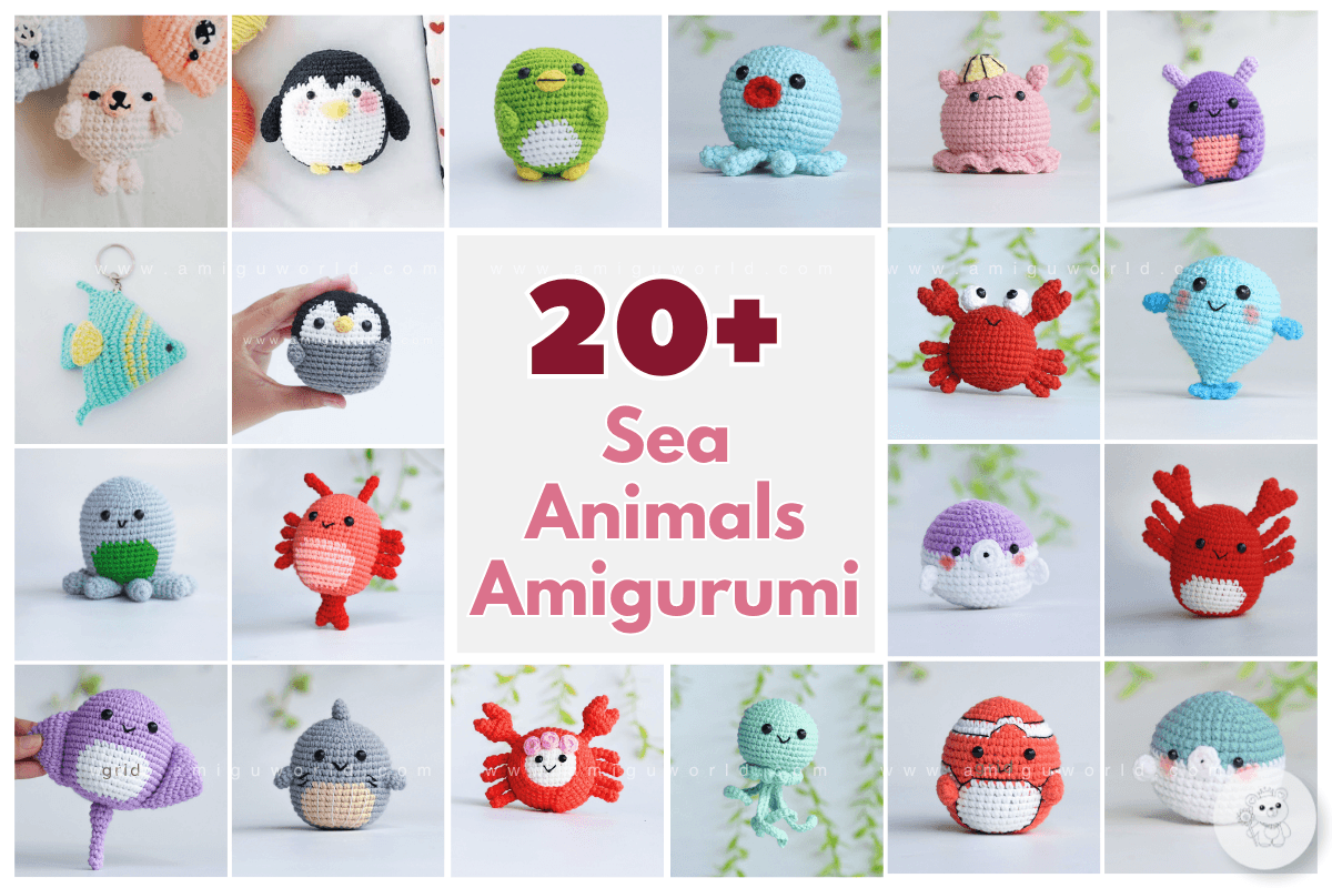 Sea animal amigurumi patterns free crochet collection