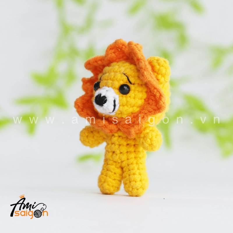 Móc chân cho bé sư tử móc khóa