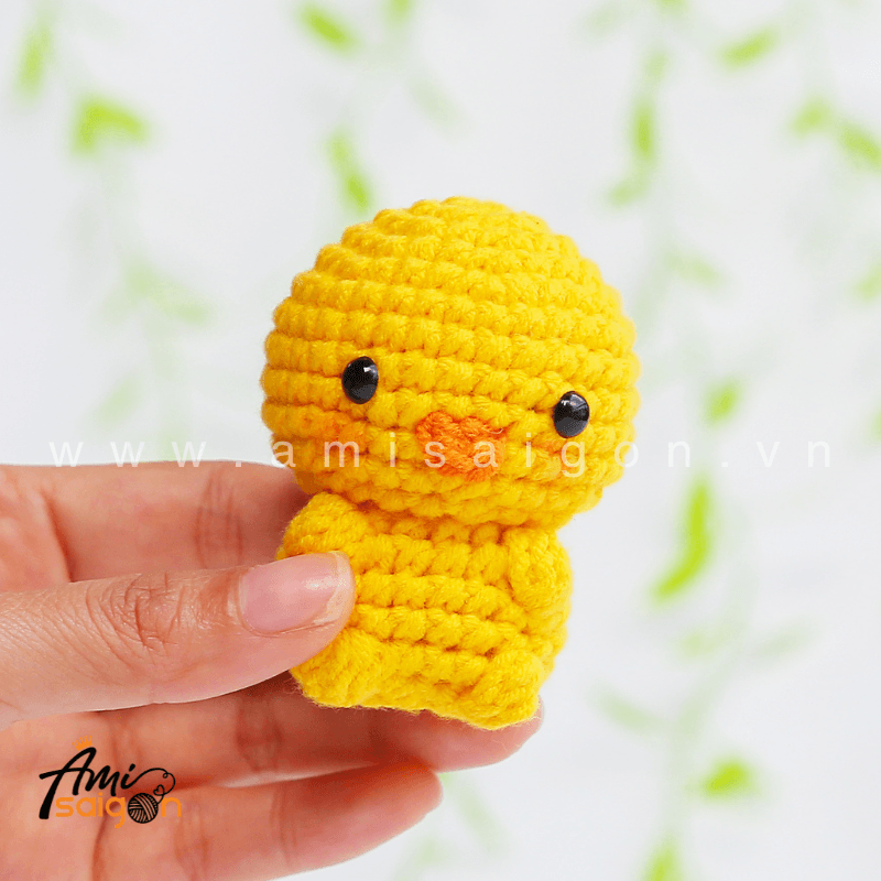 Cute small chicken amigurumi handmade gift idea
