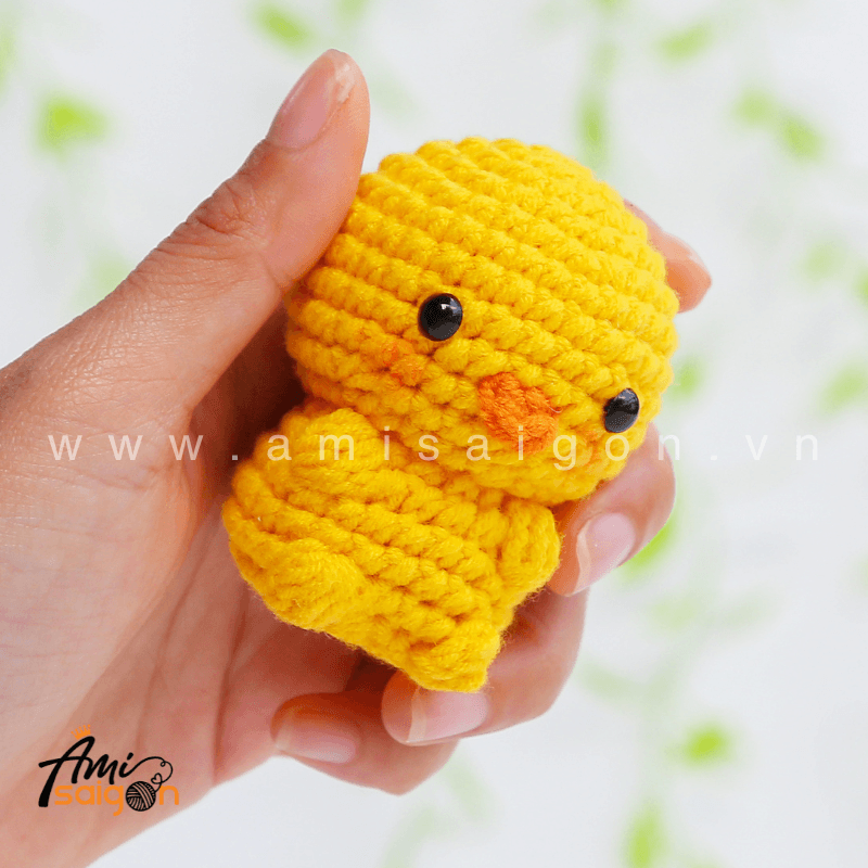 Cute small chicken amigurumi handmade gift idea