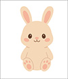 Cute animals collection, flat vector illustration of kawaii wildlife, adorable cartoon creatures