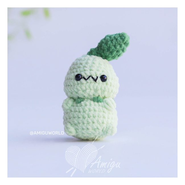No-Sew Chikorita Amigurumi | Pokémon Crochet Patterns | Amigurumi Tutorial PDF in English | Vui Vui