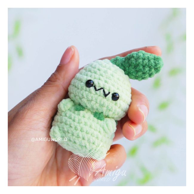 No-Sew Chikorita Amigurumi | Pokémon Crochet Patterns | Amigurumi Tutorial PDF in English | Vui Vui