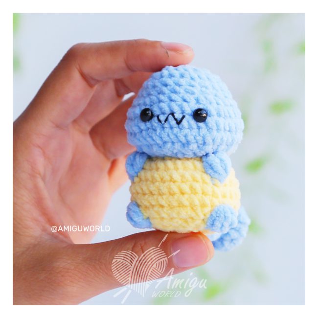 No-Sew Squirtle Amigurumi | Pokémon Crochet Patterns | Amigurumi Tutorial PDF in English | Vui Vui