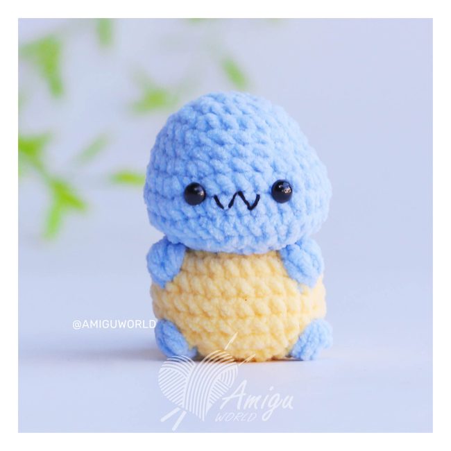 No-Sew Squirtle Amigurumi | Pokémon Crochet Patterns | Amigurumi Tutorial PDF in English | Vui Vui